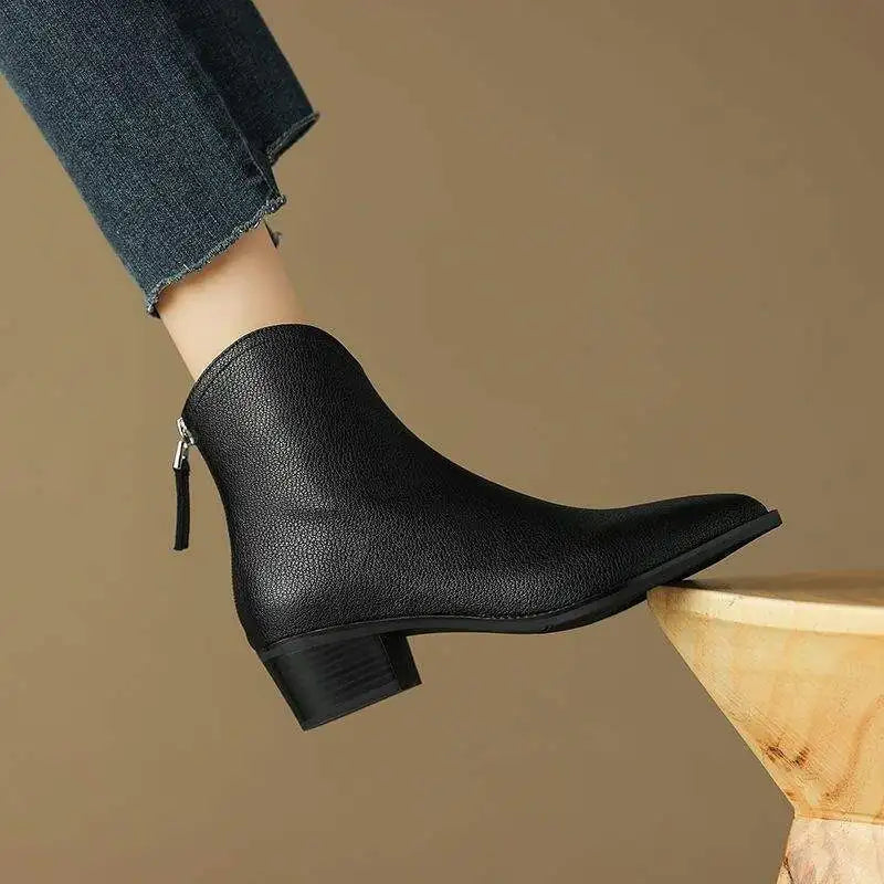KENSLEY - BOTINES ELEGANTES DE TACÓN ANCHO