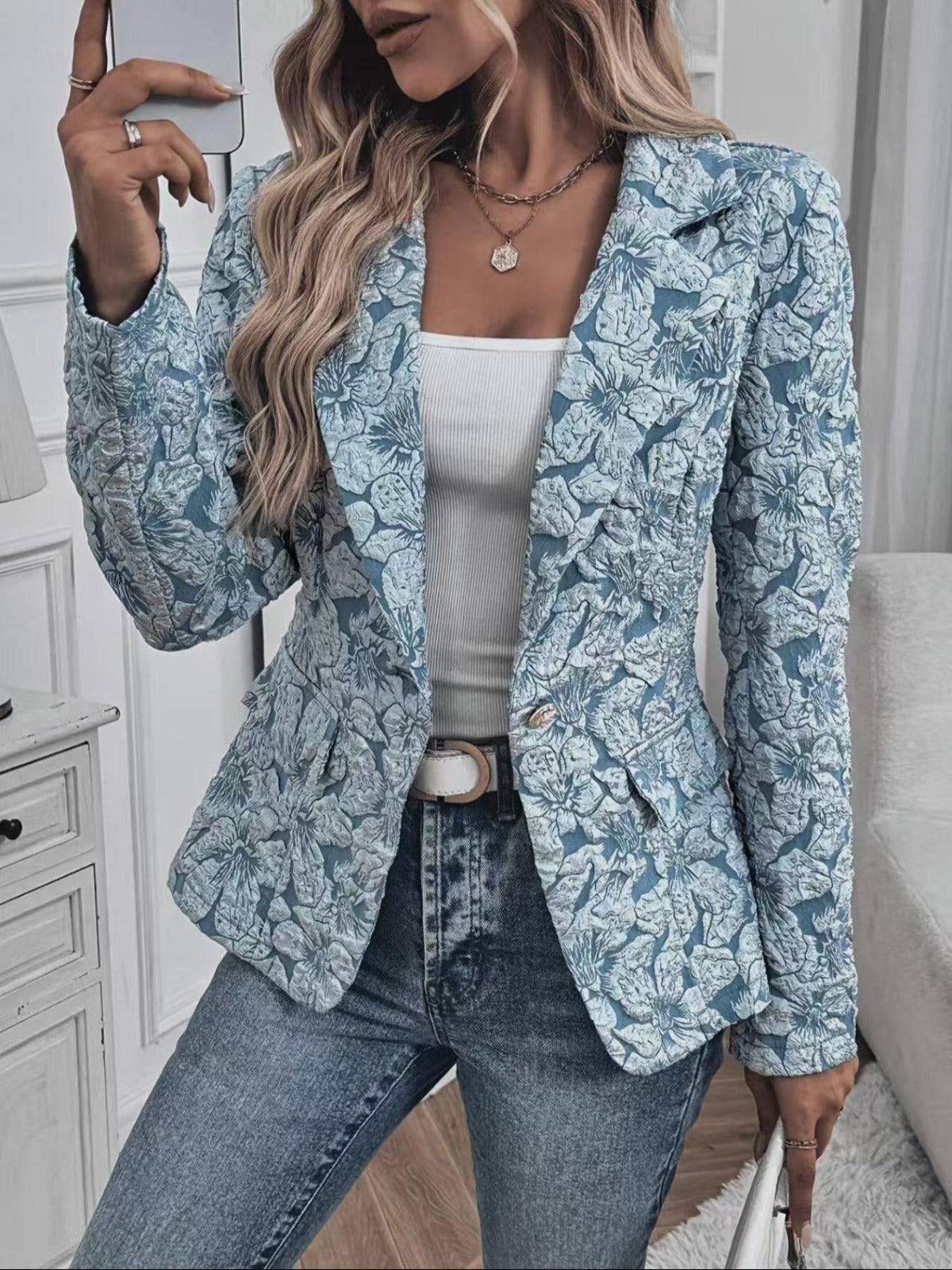 ROSAMUND - BLAZER DE JACQUARD PAISLEY