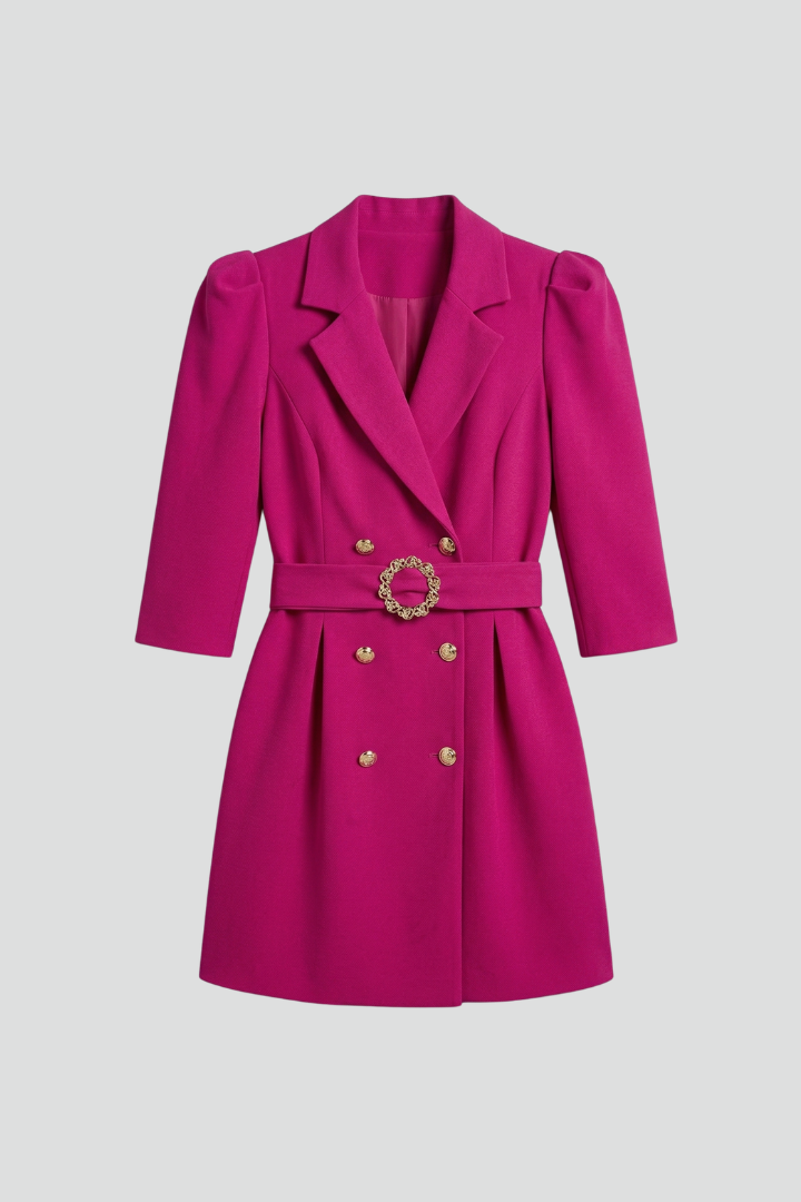 FLORENCE - VESTIDO BLAZER CRUZADO CON BOTONES