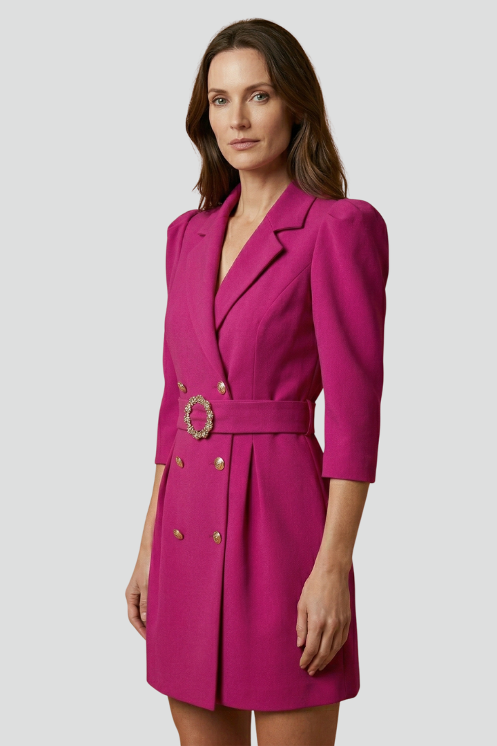 FLORENCE - VESTIDO BLAZER CRUZADO CON BOTONES