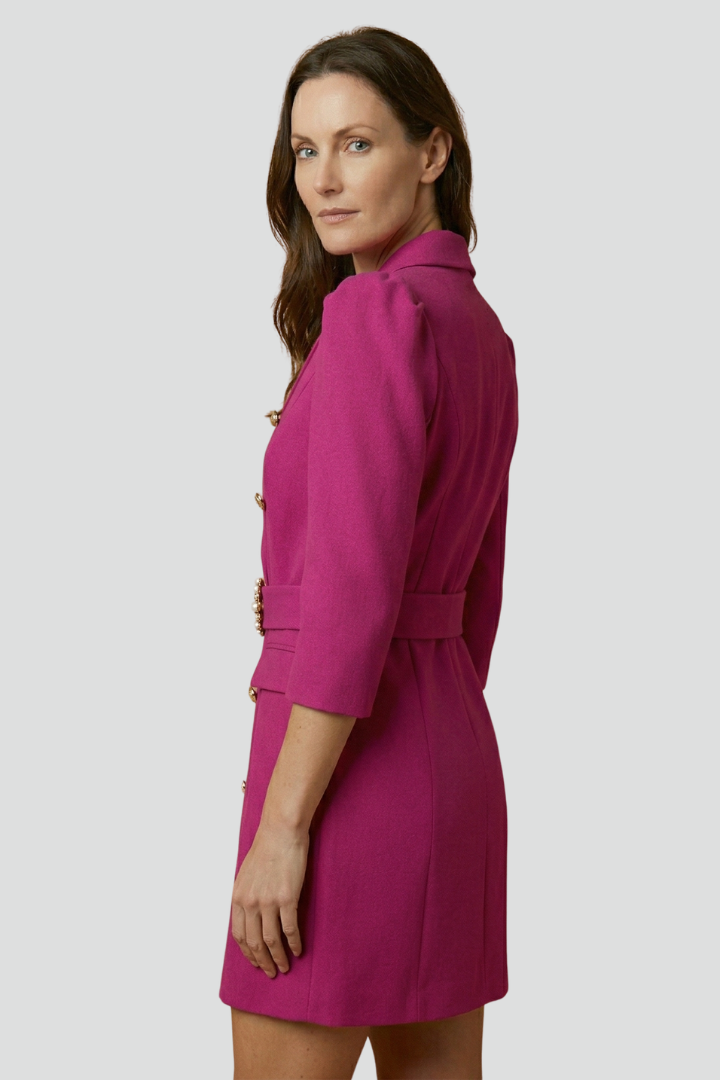 FLORENCE - VESTIDO BLAZER CRUZADO CON BOTONES