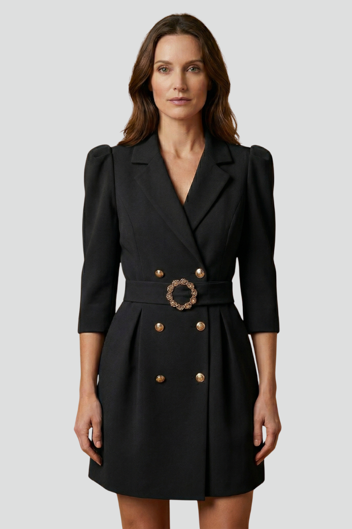 FLORENCE - VESTIDO BLAZER CRUZADO CON BOTONES