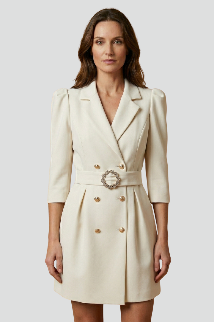 FLORENCE - VESTIDO BLAZER CRUZADO CON BOTONES