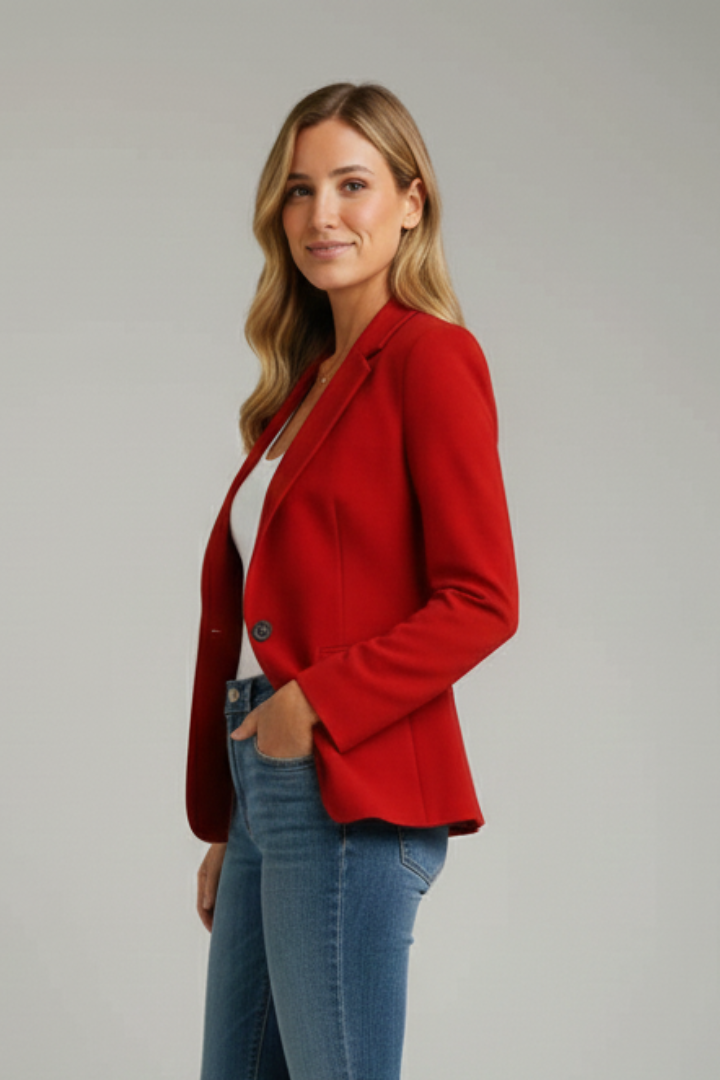 HONORINE - BLAZER DE UN BOTÓN CON SOLAPA