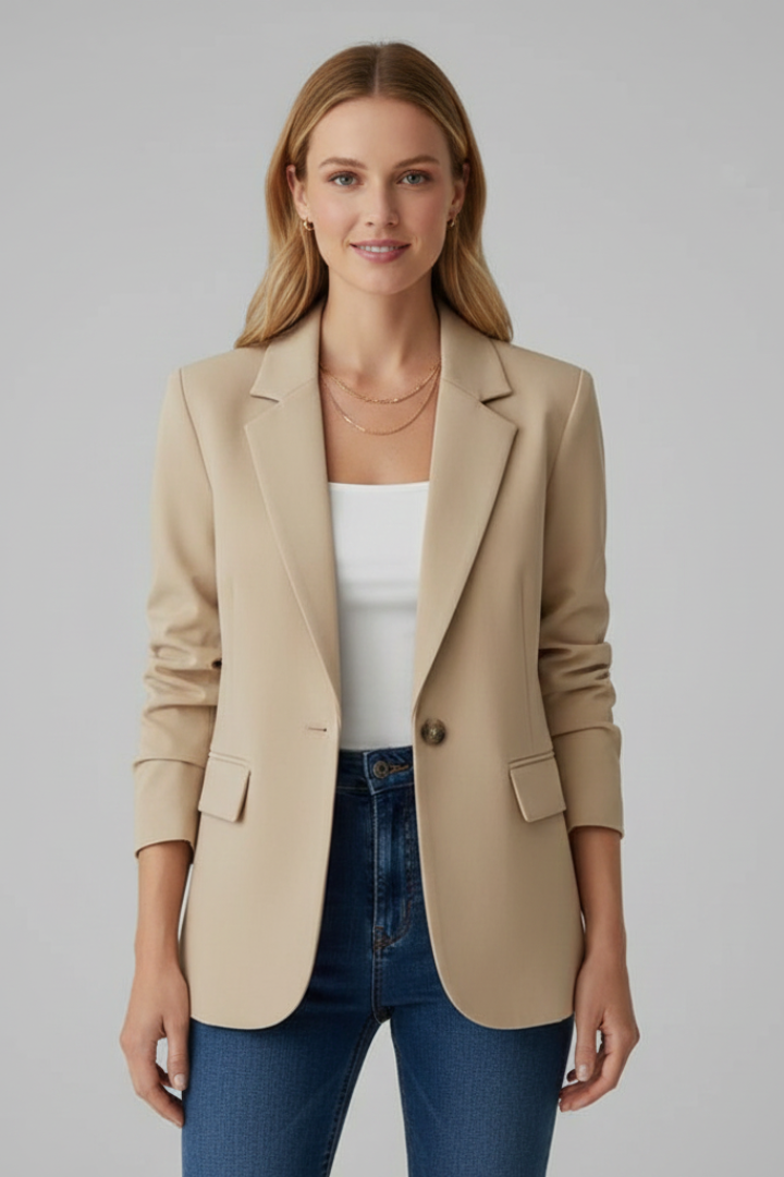 HONORINE - BLAZER DE UN BOTÓN CON SOLAPA