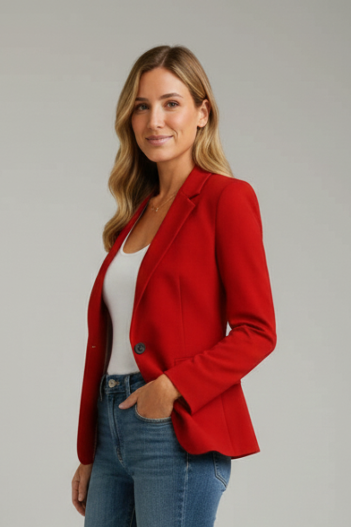 HONORINE - BLAZER DE UN BOTÓN CON SOLAPA