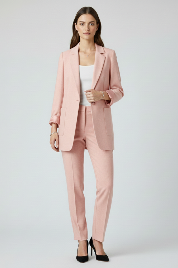 ESTELLE - BLAZER ABIERTO CON SOLAPA ESTRUCTURADA