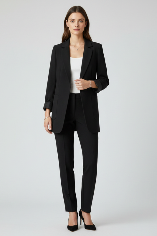 ESTELLE - BLAZER ABIERTO CON SOLAPA ESTRUCTURADA