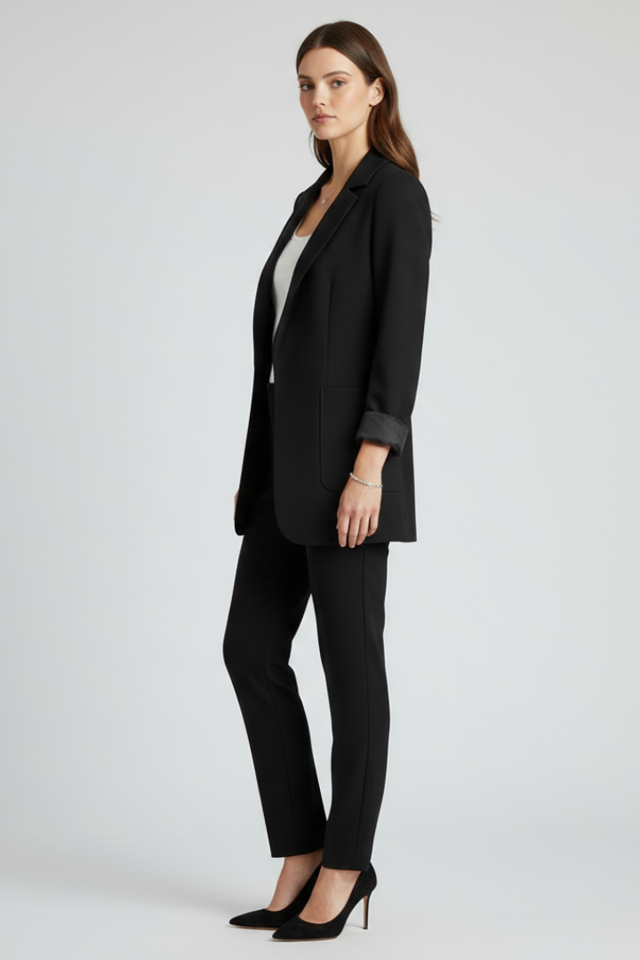 ESTELLE - BLAZER ABIERTO CON SOLAPA ESTRUCTURADA