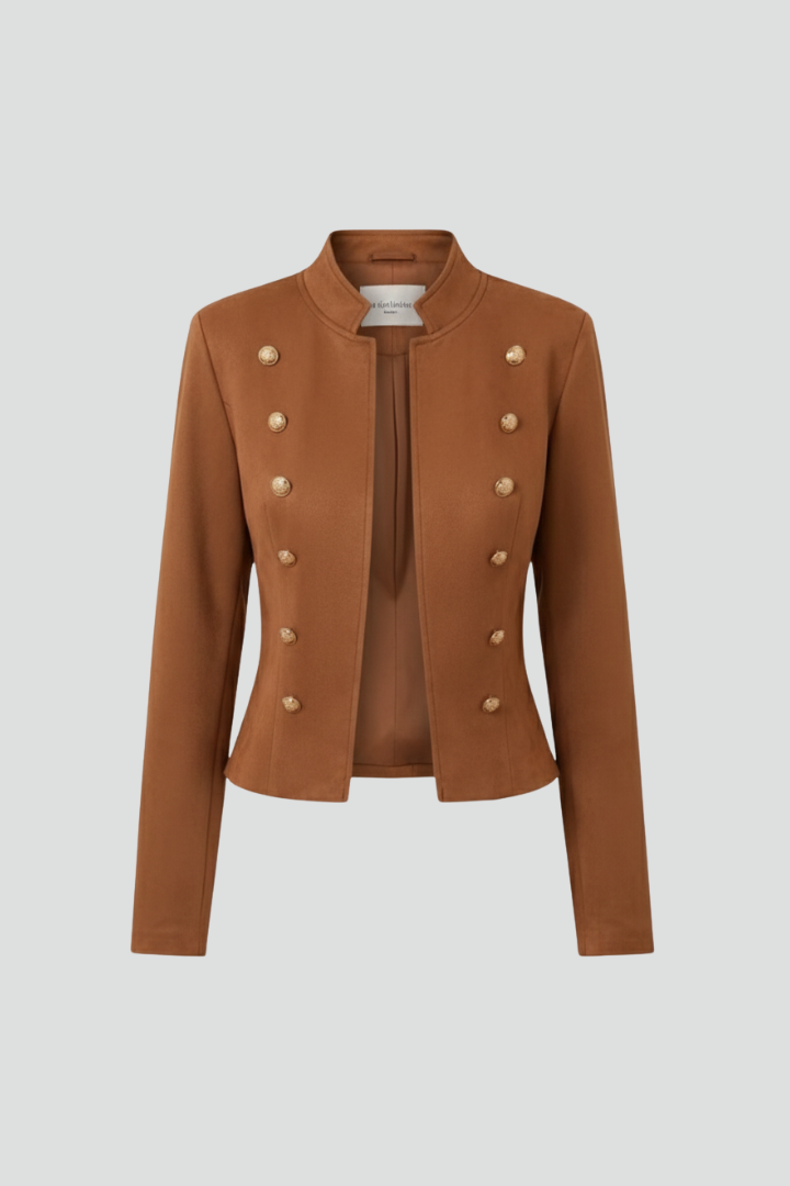 CLAUDINE - BLAZER DE CUELLO ALTO CON BOTONES