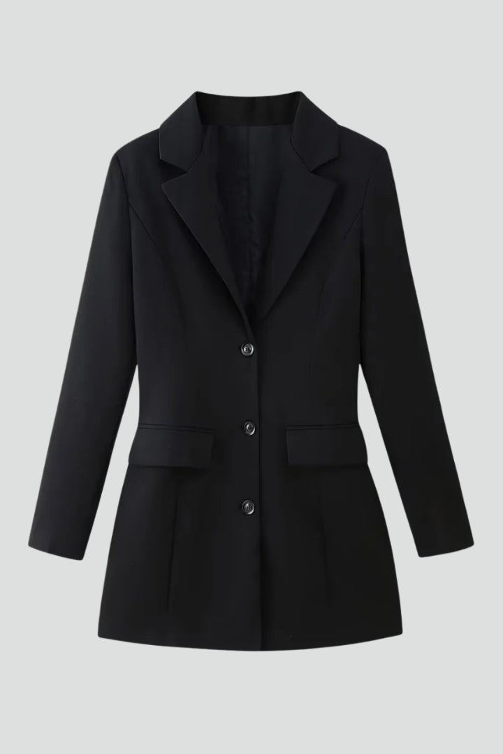 BRIGITTE - BLAZER LARGO CON BOTONES