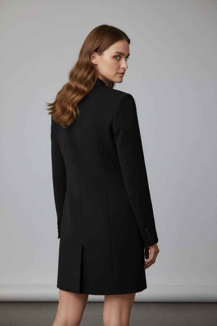 BRIGITTE - BLAZER LARGO CON BOTONES