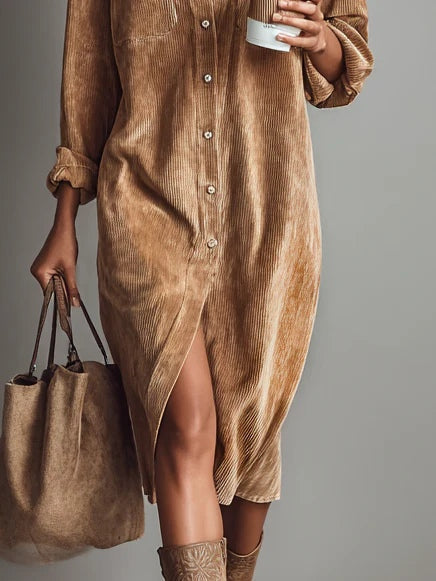 COLETTE - VESTIDO MIDI DE PANA