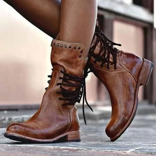 VENETIA - BOTINES CAMPEROS CON CORDONES