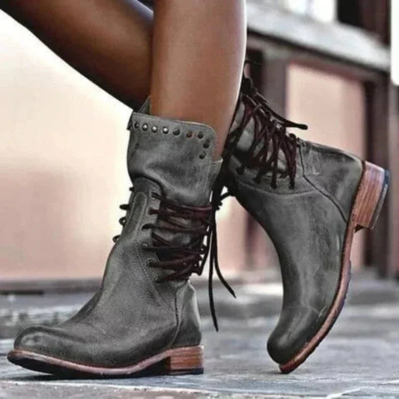VENETIA - BOTINES CAMPEROS CON CORDONES