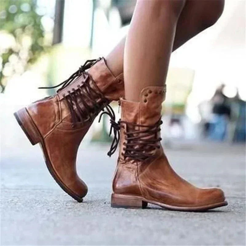 VENETIA - BOTINES CAMPEROS CON CORDONES