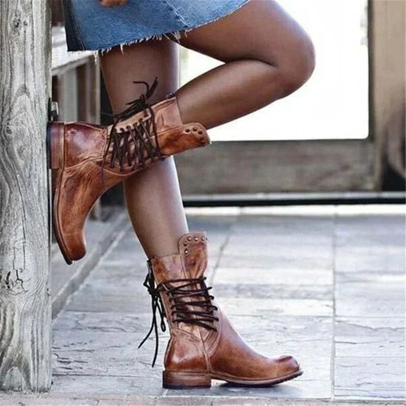 VENETIA - BOTINES CAMPEROS CON CORDONES