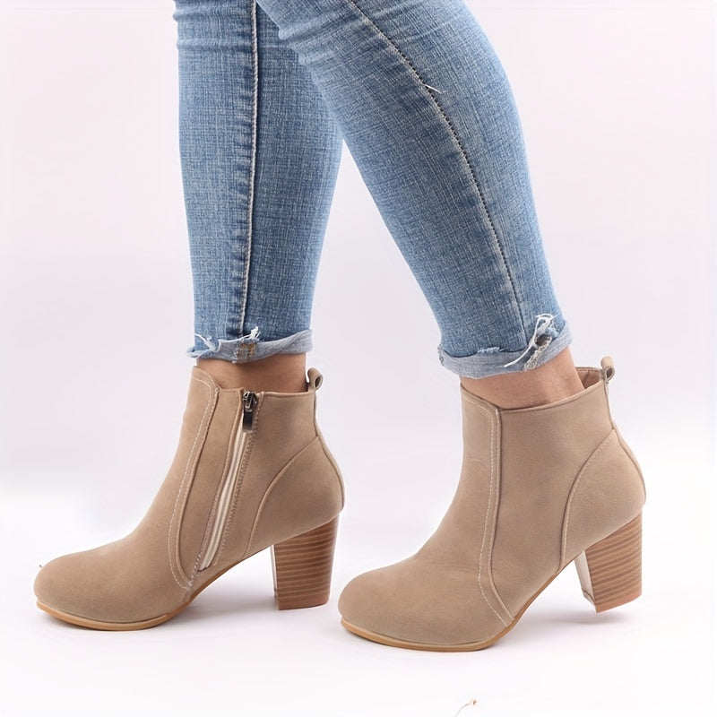 KEZIA - BOTINES CON CREMALLERA LATERAL