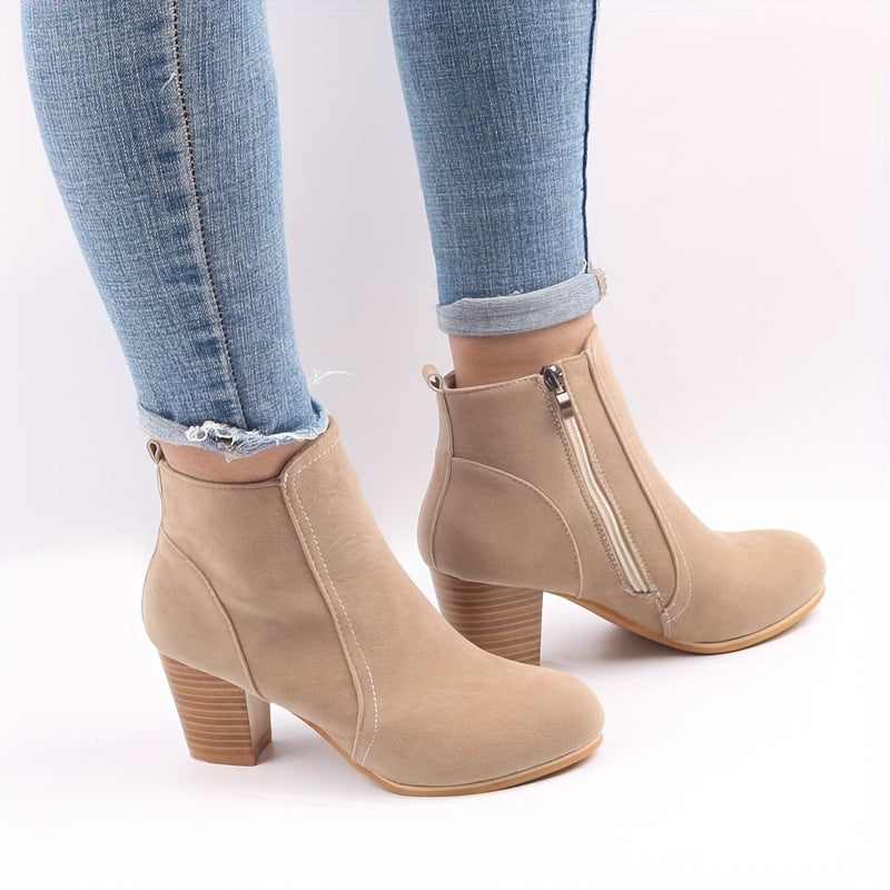 KEZIA - BOTINES CON CREMALLERA LATERAL