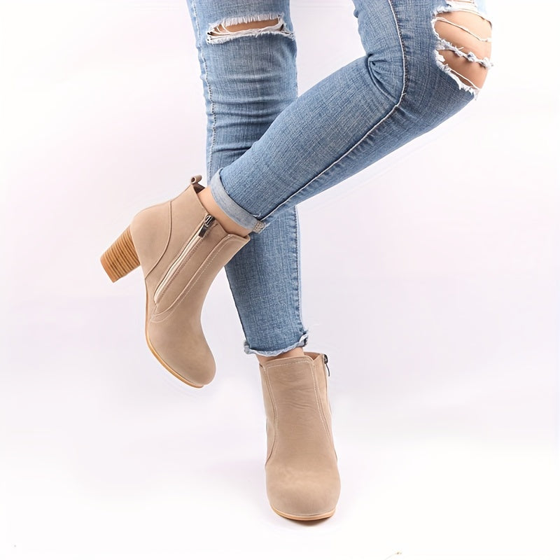 KEZIA - BOTINES CON CREMALLERA LATERAL