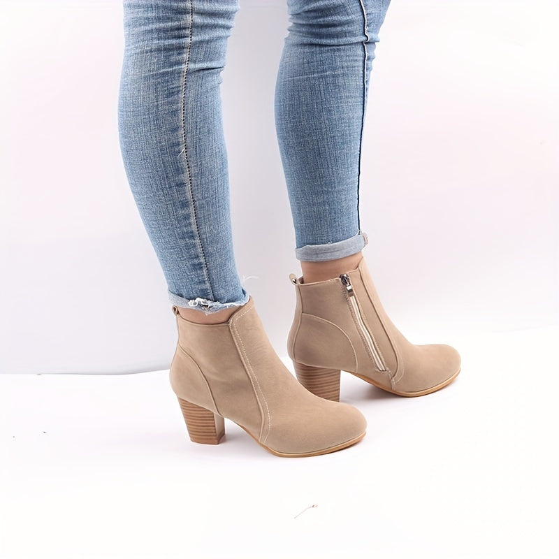 KEZIA - BOTINES CON CREMALLERA LATERAL