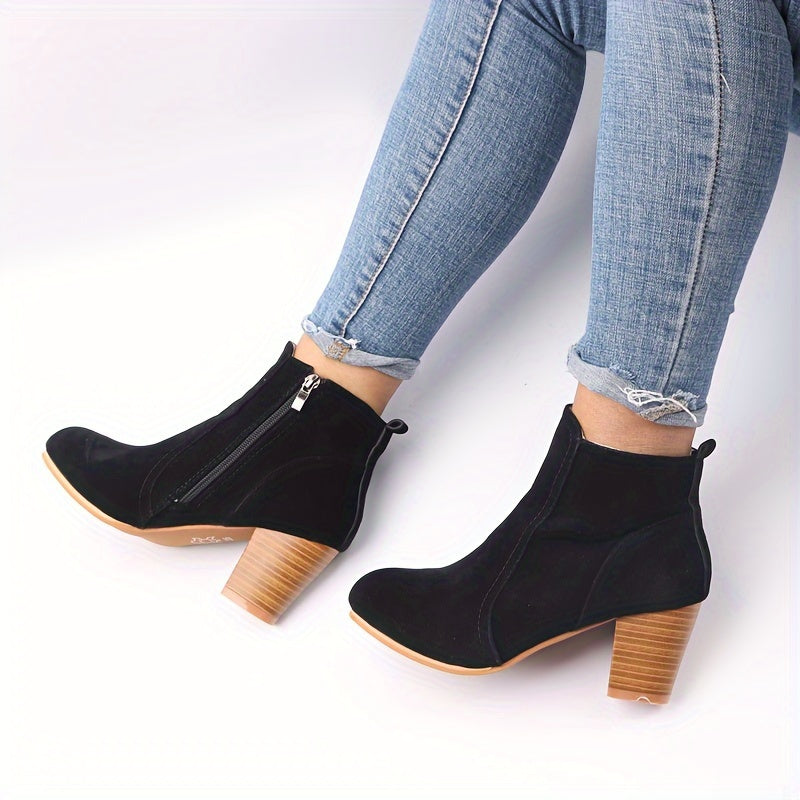 KEZIA - BOTINES CON CREMALLERA LATERAL