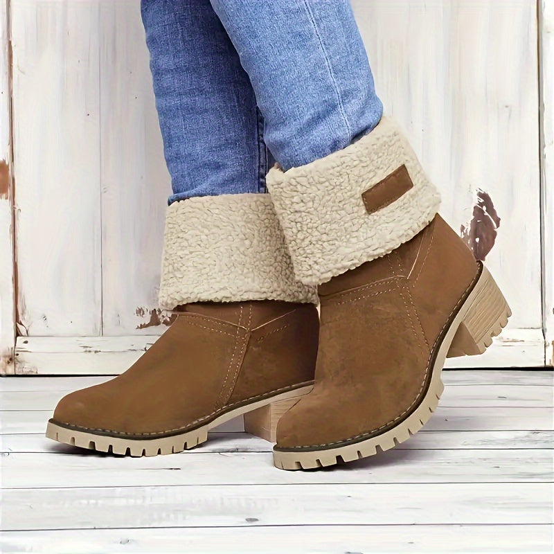 DELANCEY - BOTINES FORRADOS DE TACÓN ANCHO