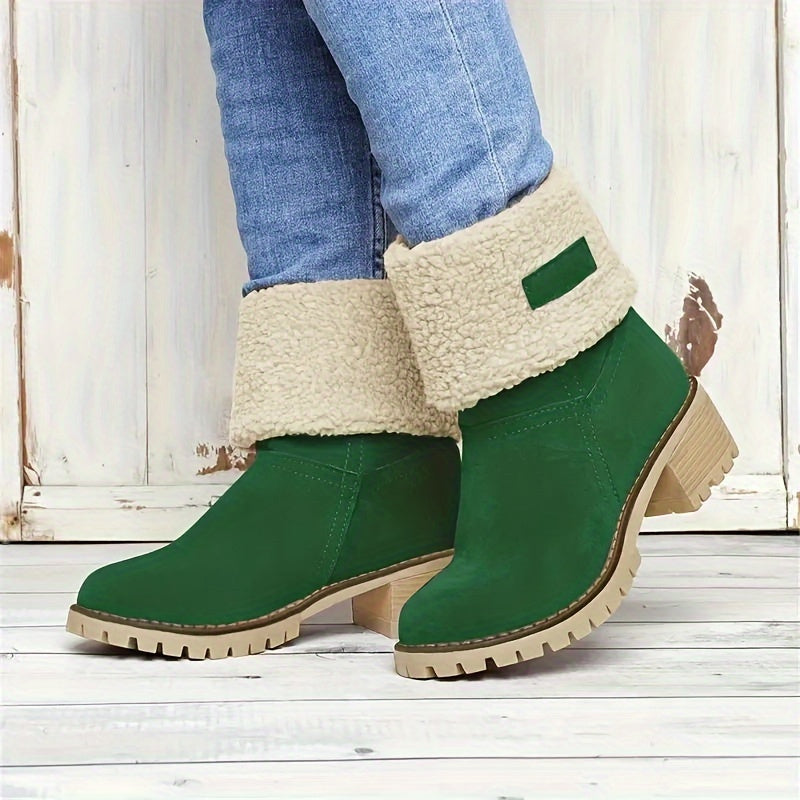 DELANCEY - BOTINES FORRADOS DE TACÓN ANCHO