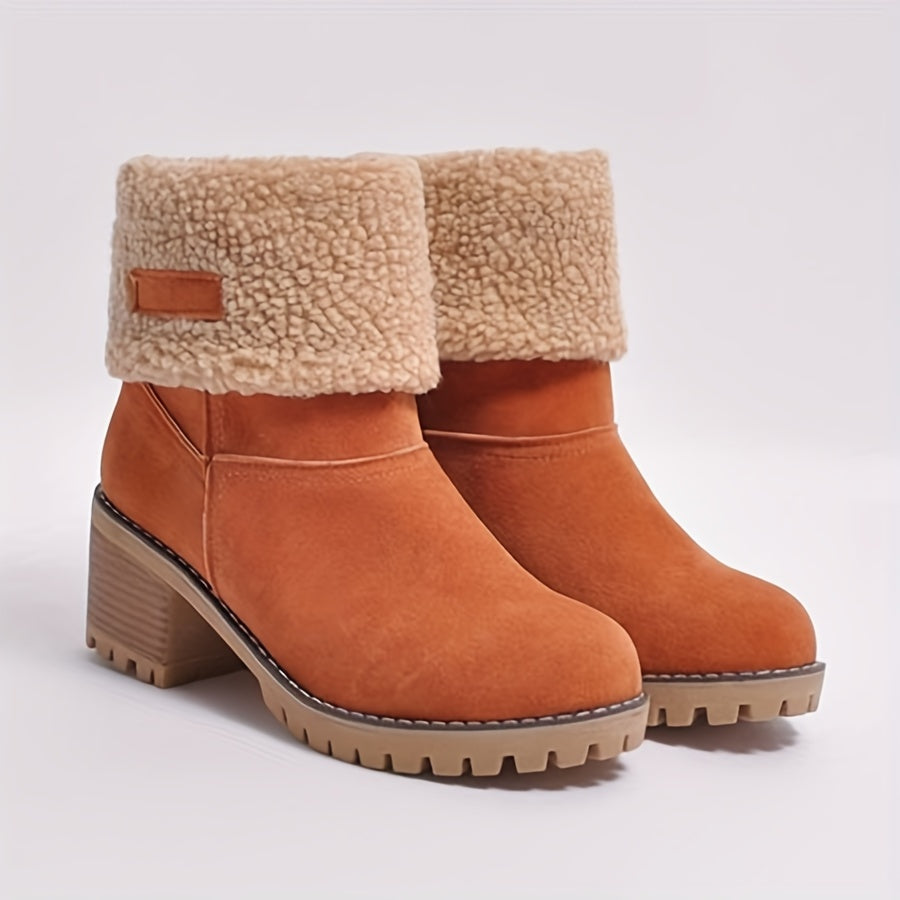 DELANCEY - BOTINES FORRADOS DE TACÓN ANCHO