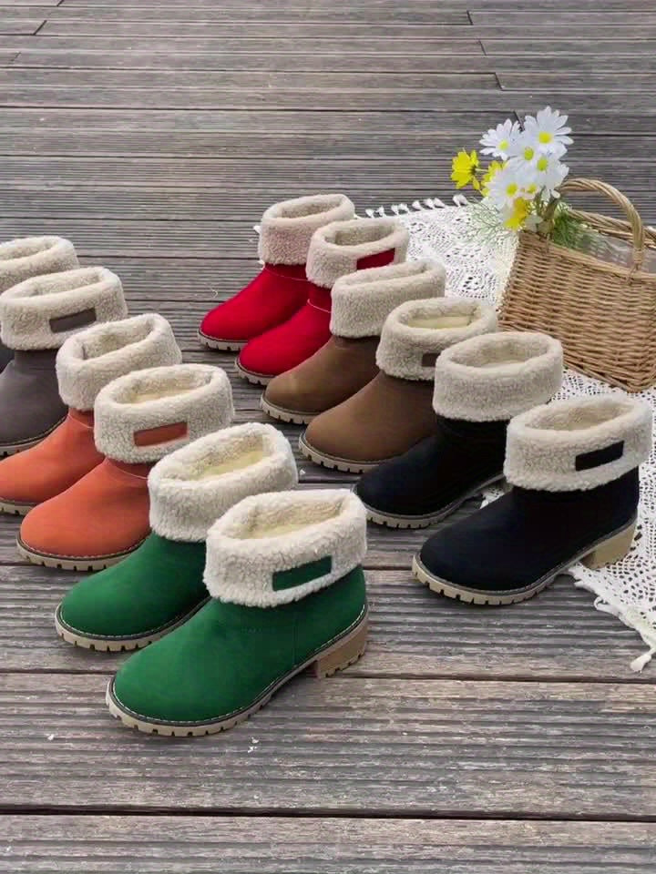 DELANCEY - BOTINES FORRADOS DE TACÓN ANCHO