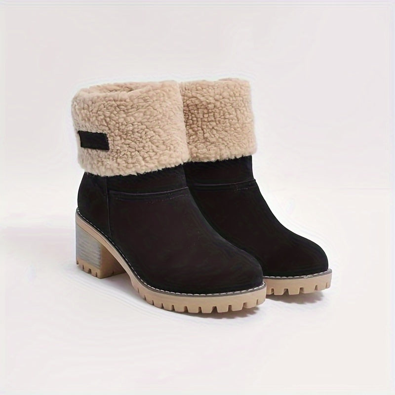 DELANCEY - BOTINES FORRADOS DE TACÓN ANCHO