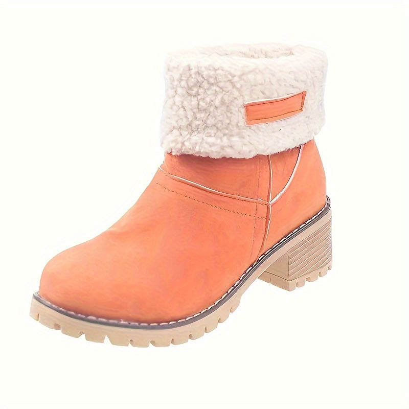 DELANCEY - BOTINES FORRADOS DE TACÓN ANCHO