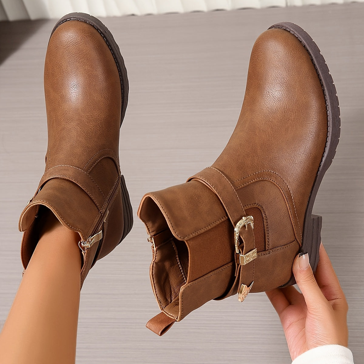 JEMIMA - BOTINES CAMPEROS CON HEBILLA