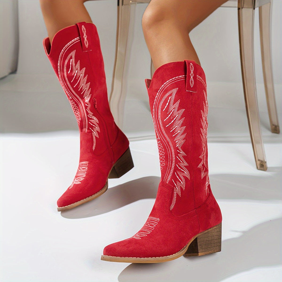 JOSEPHINE - BOTAS CAMPERAS BORDADAS