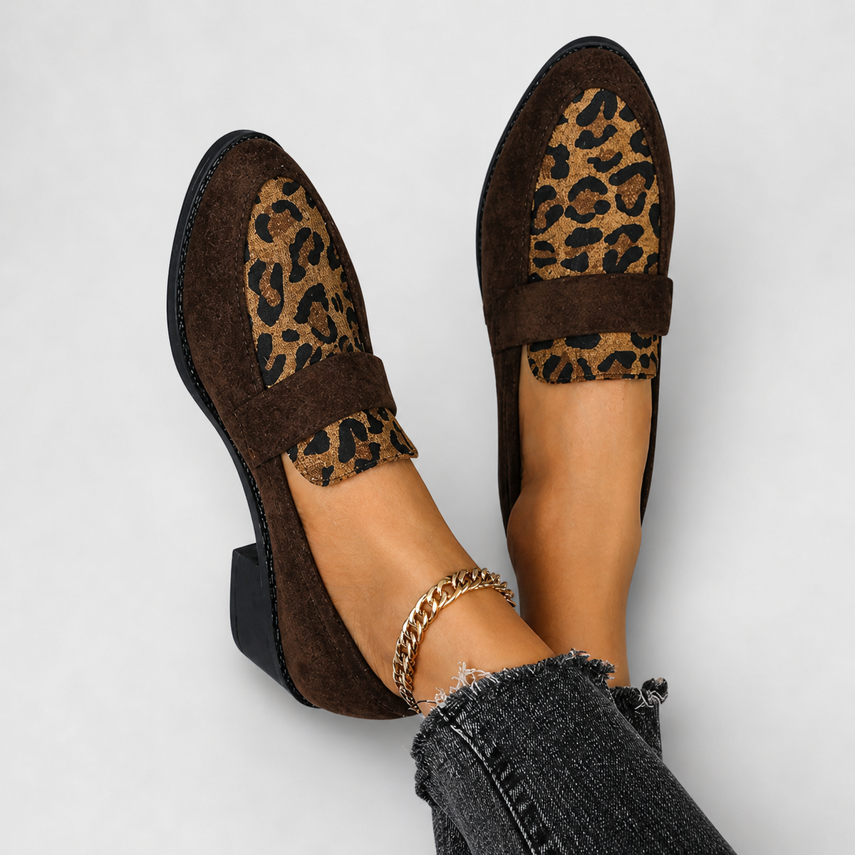 BRUNIKA - MOCASINES DE LEOPARDO