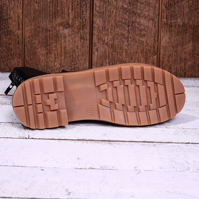 DARLA - BOTINES DE ESTILO MILITAR CON CORDONES