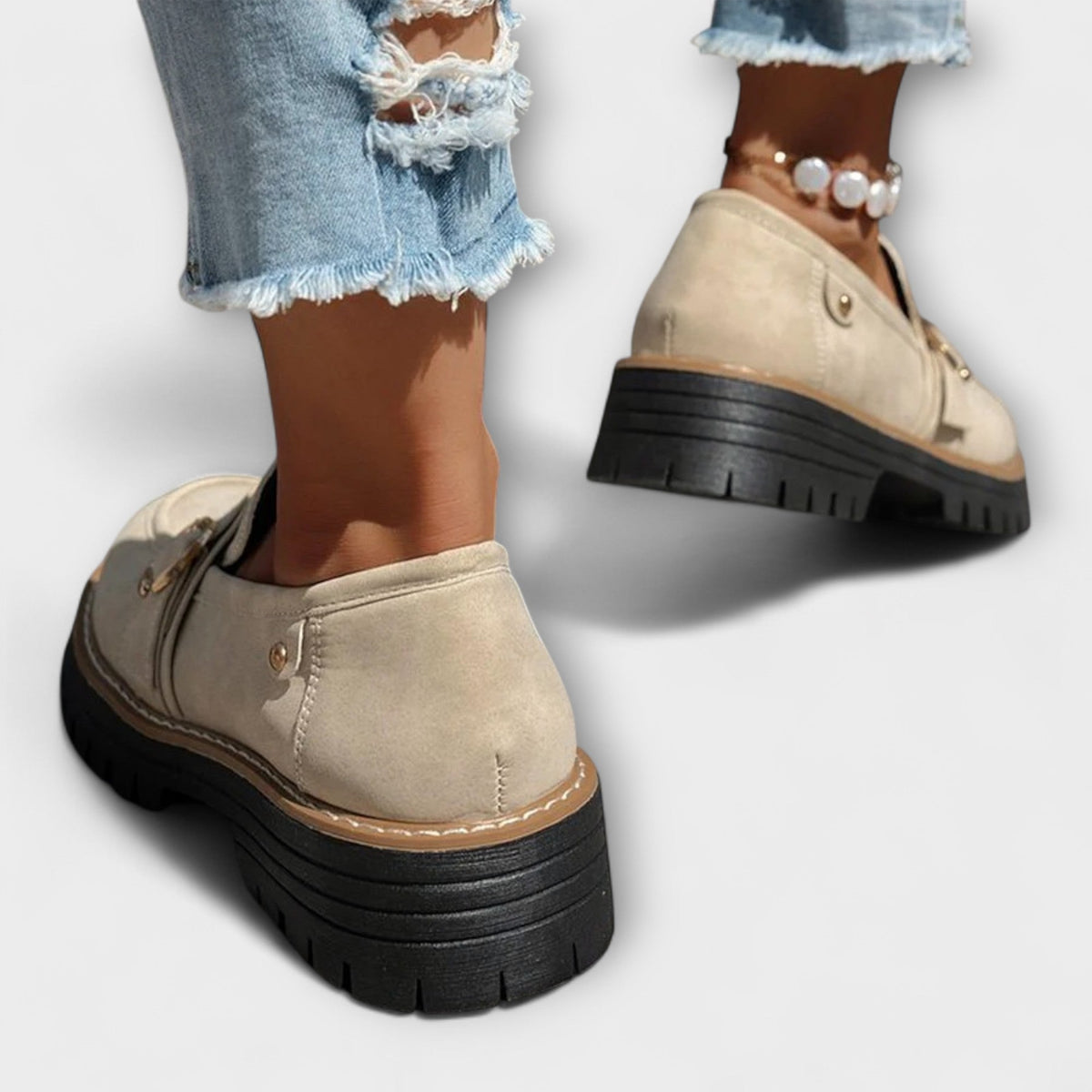 LORA - MOCASINES CASUALES DE PUNTA REDONDA
