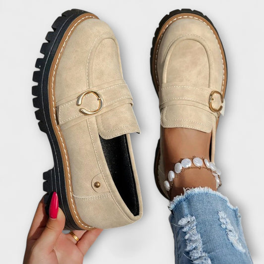 LORA - MOCASINES CASUALES DE PUNTA REDONDA