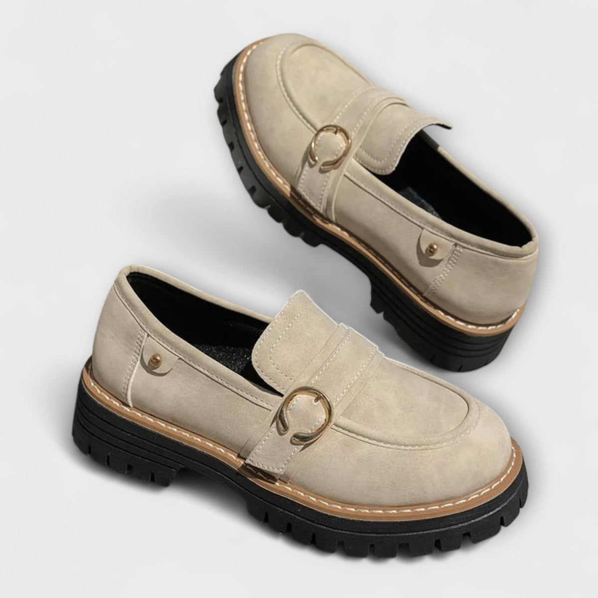 LORA - MOCASINES CASUALES DE PUNTA REDONDA