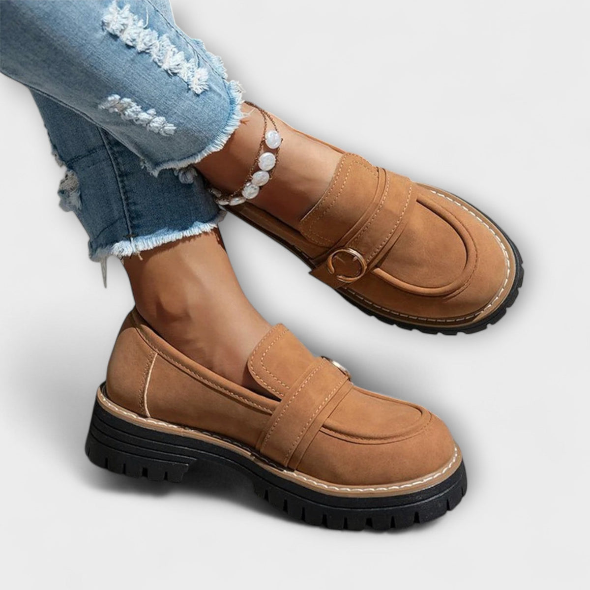 LORA - MOCASINES CASUALES DE PUNTA REDONDA