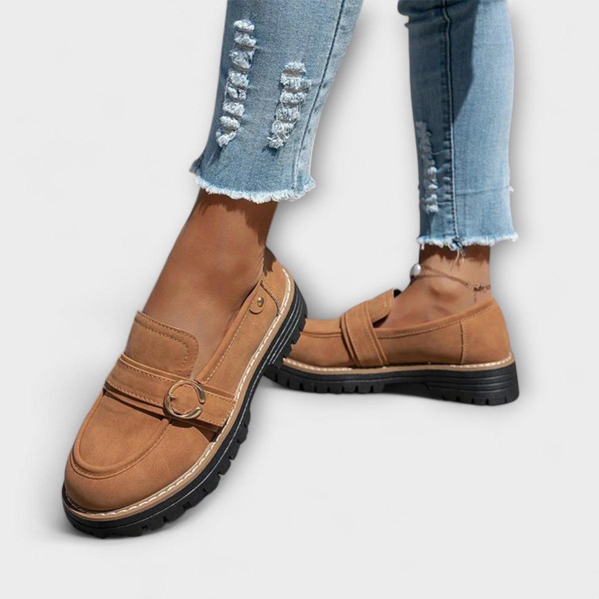 LORA - MOCASINES CASUALES DE PUNTA REDONDA