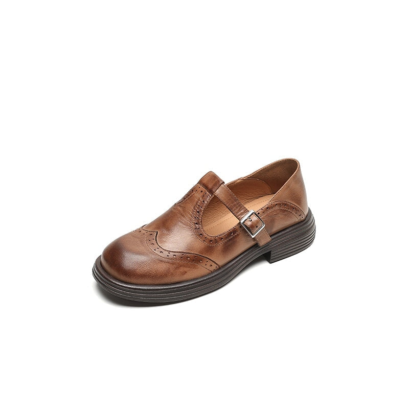 BERNADETTE - MERCEDITAS TIPO BROGUE CON CORREA EN T