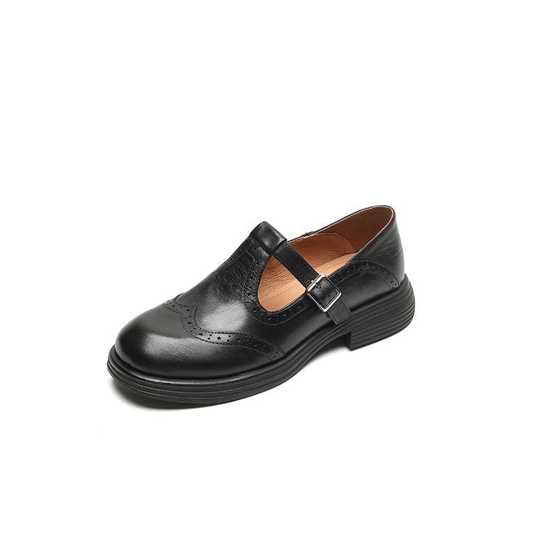BERNADETTE - MERCEDITAS TIPO BROGUE CON CORREA EN T