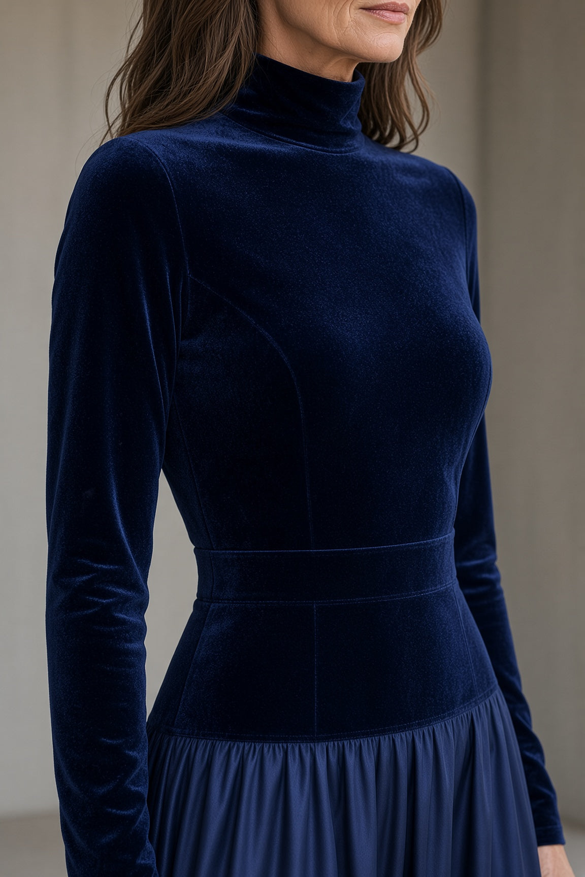 VIVIEN - VESTIDO LARGO DE TERCIOPELO