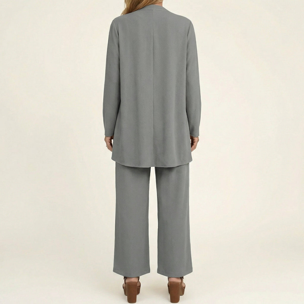 VERENA - CONJUNTO DE TRES PIEZAS CON PANTALÓN ANCHO
