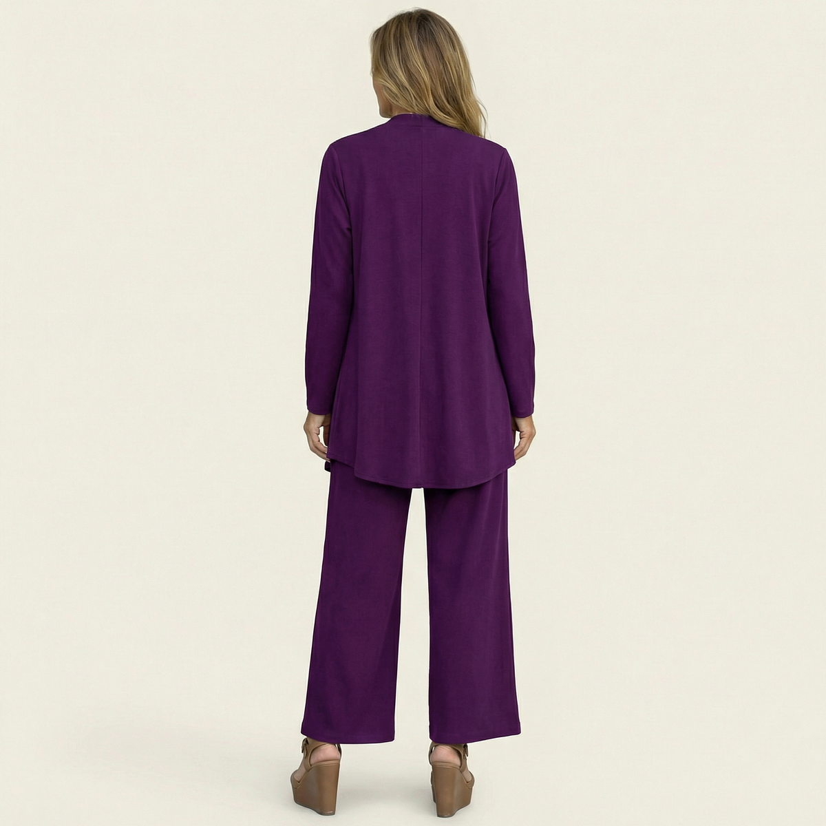 VERENA - CONJUNTO DE TRES PIEZAS CON PANTALÓN ANCHO