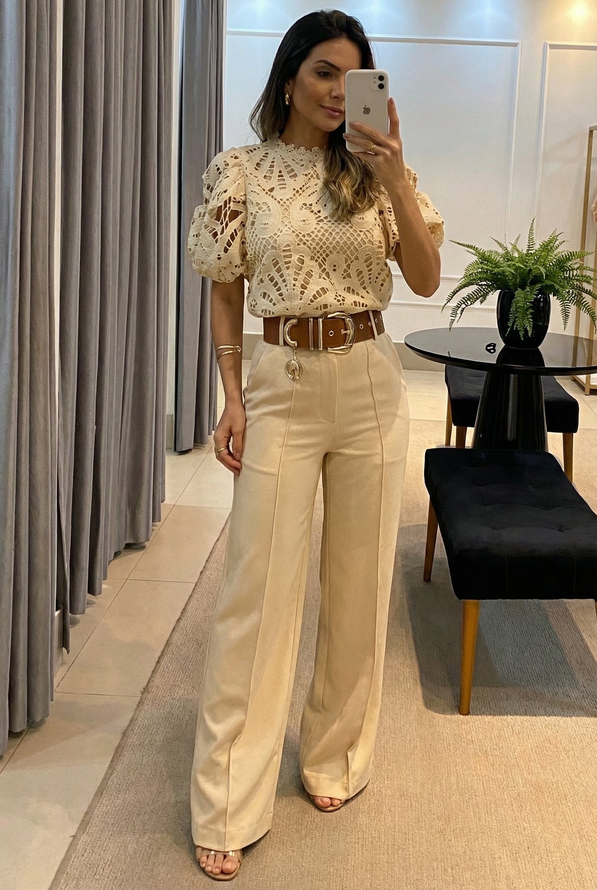 DELIA - CONJUNTO DE BLUSA Y PANTALÓN