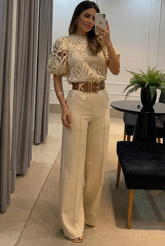 DELIA - CONJUNTO DE BLUSA Y PANTALÓN