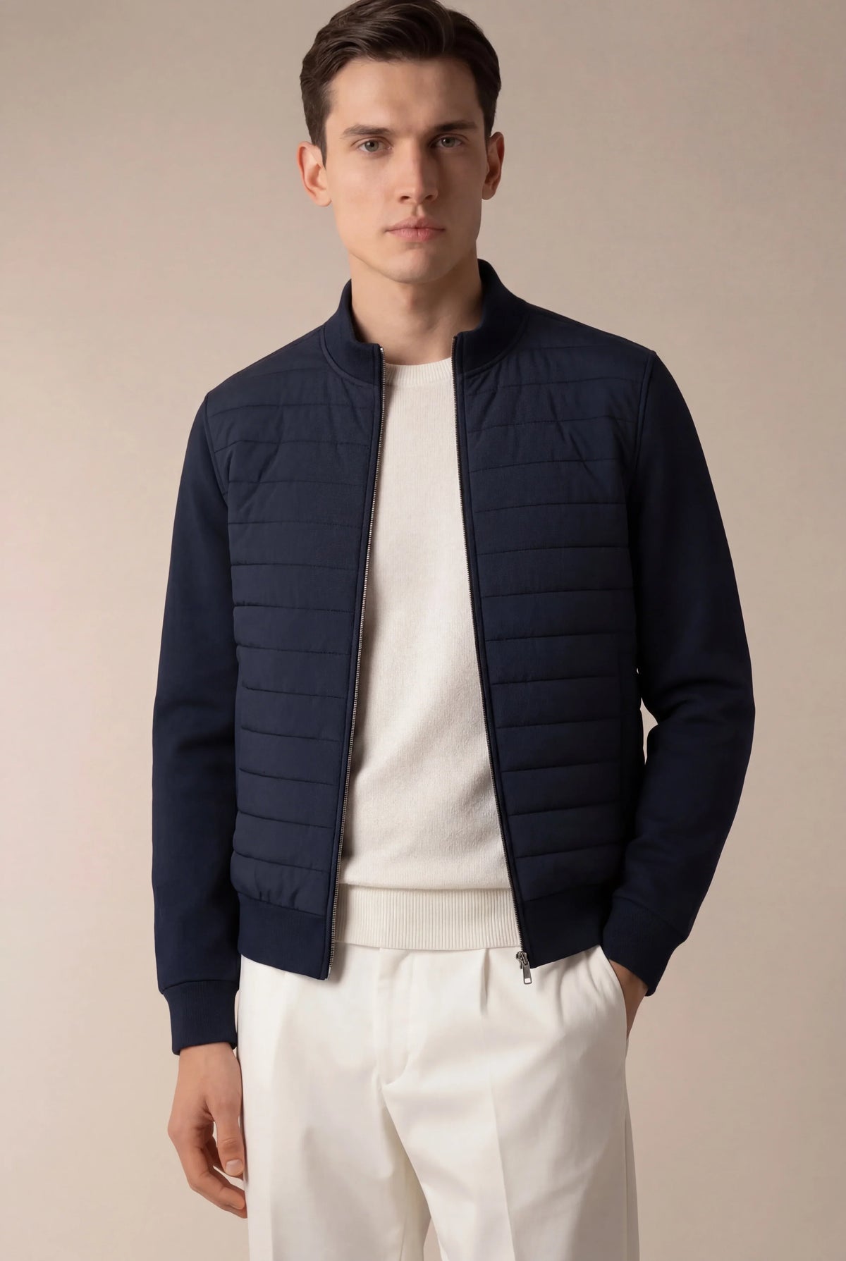 CHAQUETA ACOLCHADA URBANA AZUL MARINO