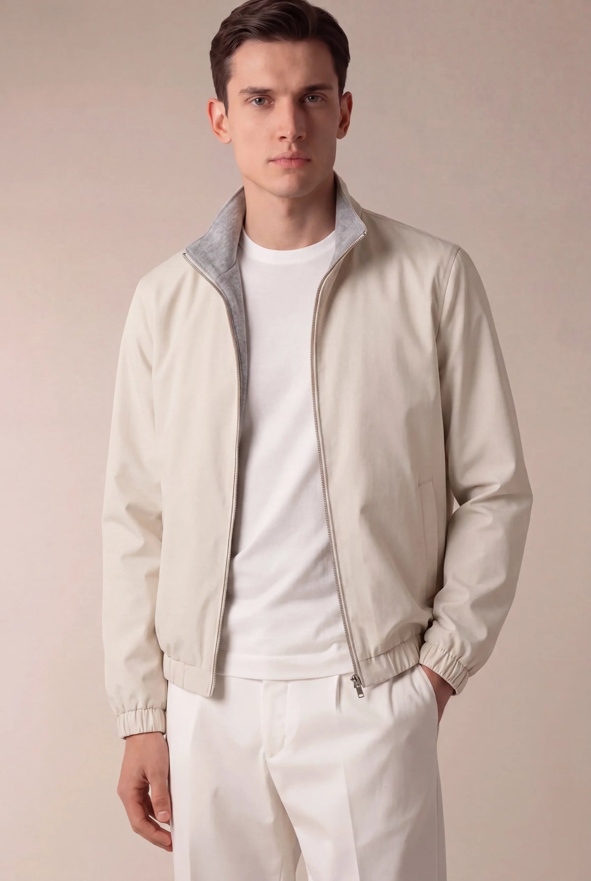 CHAQUETA TÉCNICA MARFIL